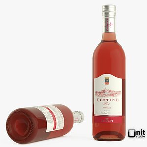 Bottle of wine Banfi Tuscany Centine Rose