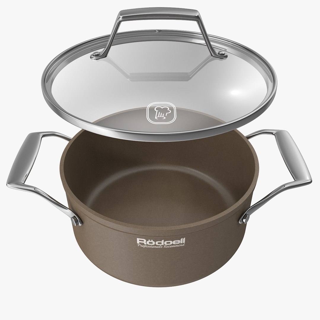 3d brown pan model