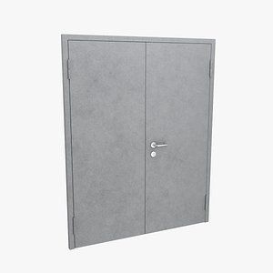 3D door metal double model