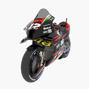 Maverick Vinales Aprilia RS-GP 2021 MotoGP 3D model