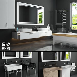 3D furniture set accademia teuco
