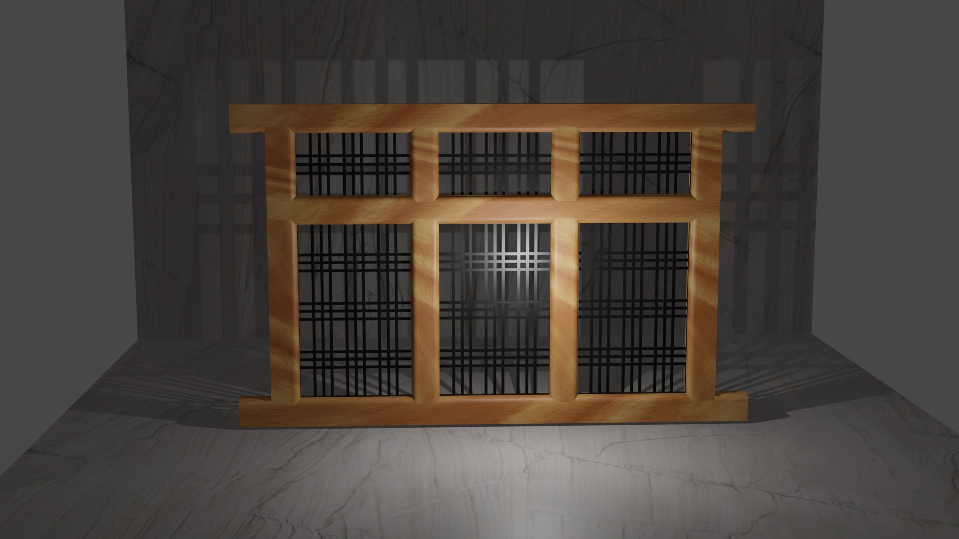 Window Frame Window Lattice 3D Model TurboSquid 2290348