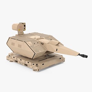 Air Defense System Skynex Sand Color Rigged 3D model