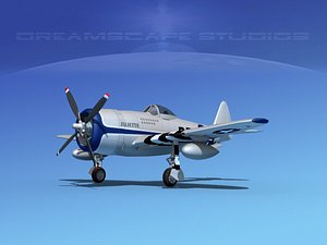 3d model of thunderbolt fighters bomber