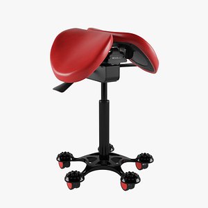 Salli Saddle Chair 06 3D