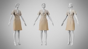 Dress 41 Grullo 3D model