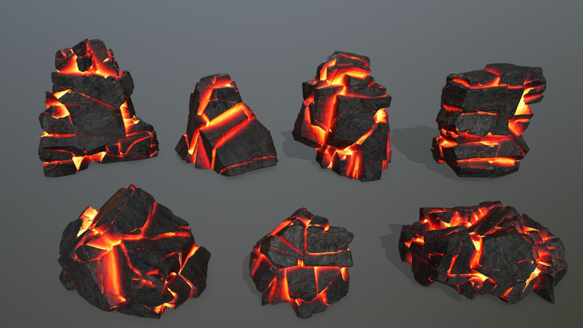 Lava Rocks Model - TurboSquid 2106072