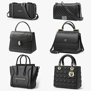 3D Womens Luxury Bag Collection