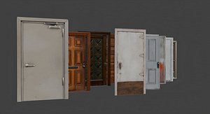 Doors  asset pack 3D model