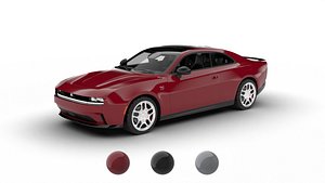 Dodge Charger Daytona RT 2025 3d model 3D model