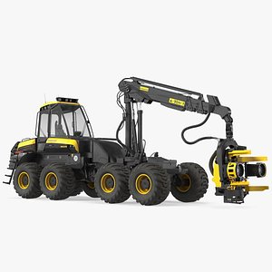 Forestry Harvester PONSSE Bear 8W New Rigged