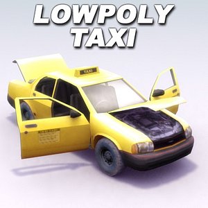 city taxi 3d model