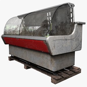3D refrigeration showcase model