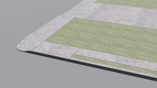 3D Curbs and Sidewalks Modular - TurboSquid 2011147