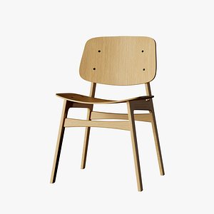 Soborg Wood Chair 3D model