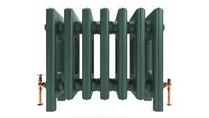 3d cast iron radiator