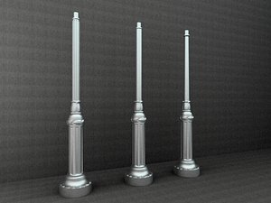 3d antique street lamp