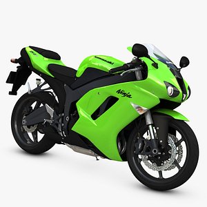 ZX-6R Kawasaki Ninja Sport Bike - 2008