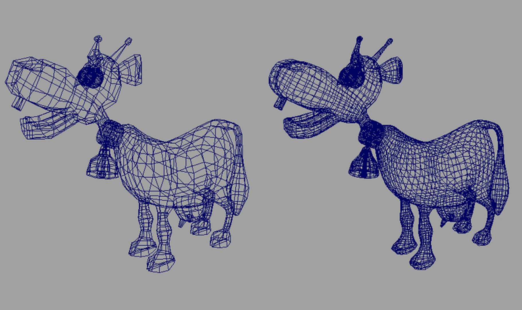3d Cow Holy