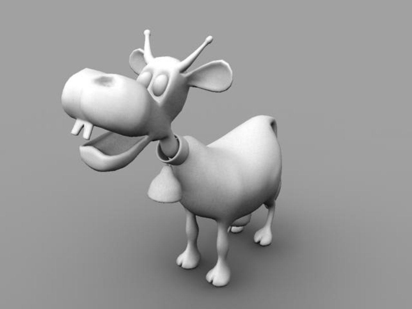 3d Cow Holy