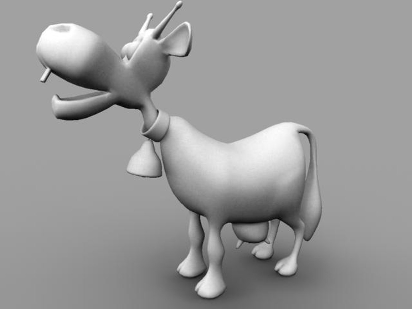 3d Cow Holy