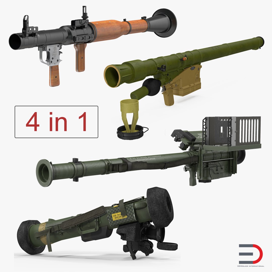 Rocket Launchers 3D Models Collection 3D model preview