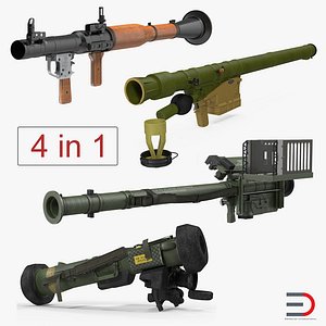 Rocket Launchers 3D Models Collection