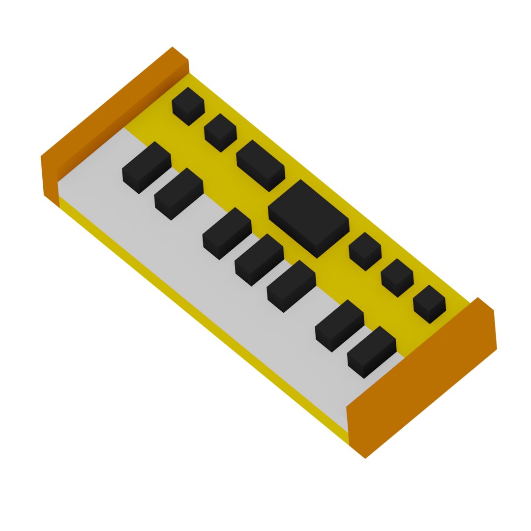 Yellow Low Poly Pixel Art Keyboard Synthesizer 3D Model - TurboSquid ...