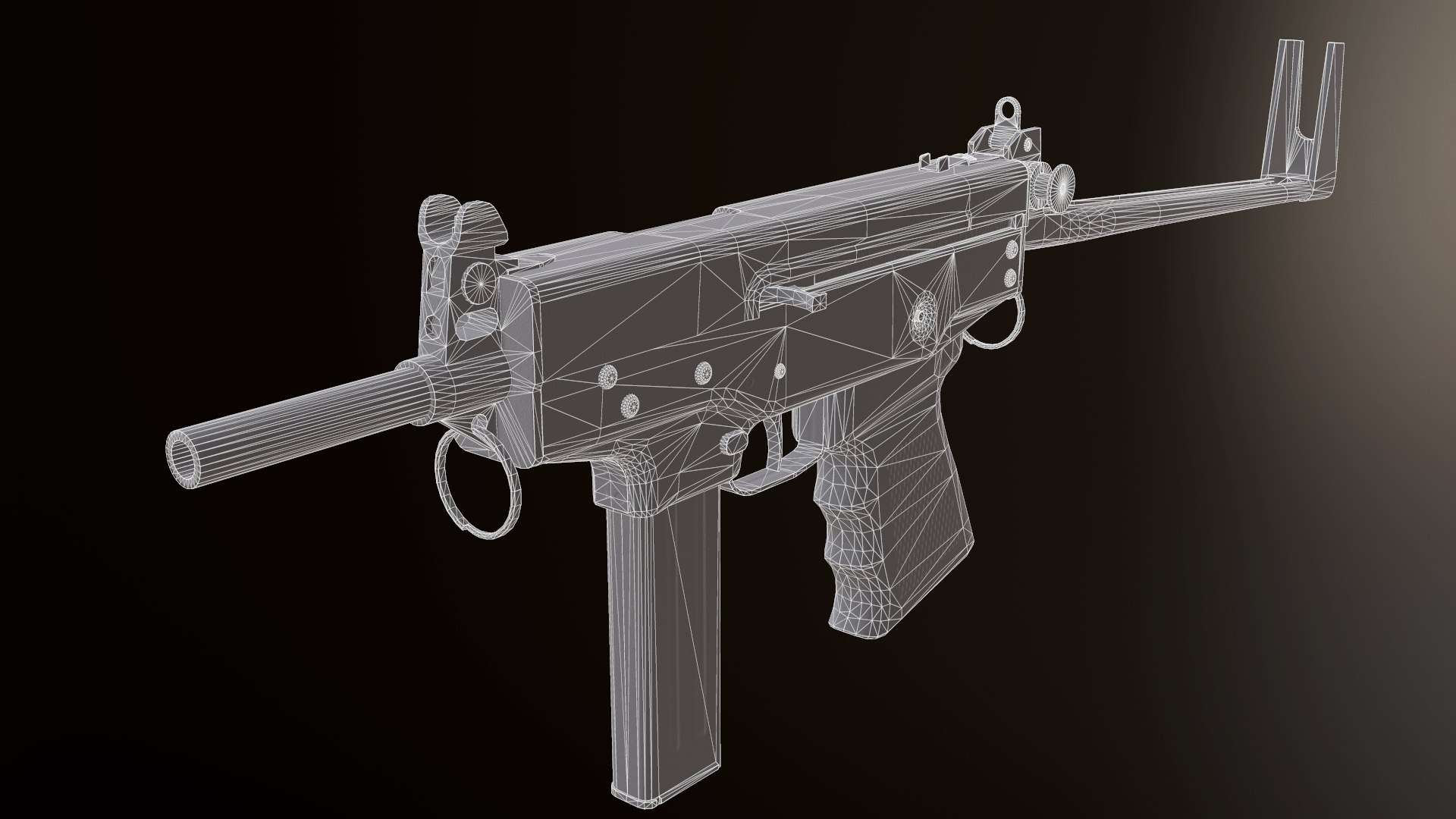 3D Pp-91 Kedr Submachine - TurboSquid 1272160
