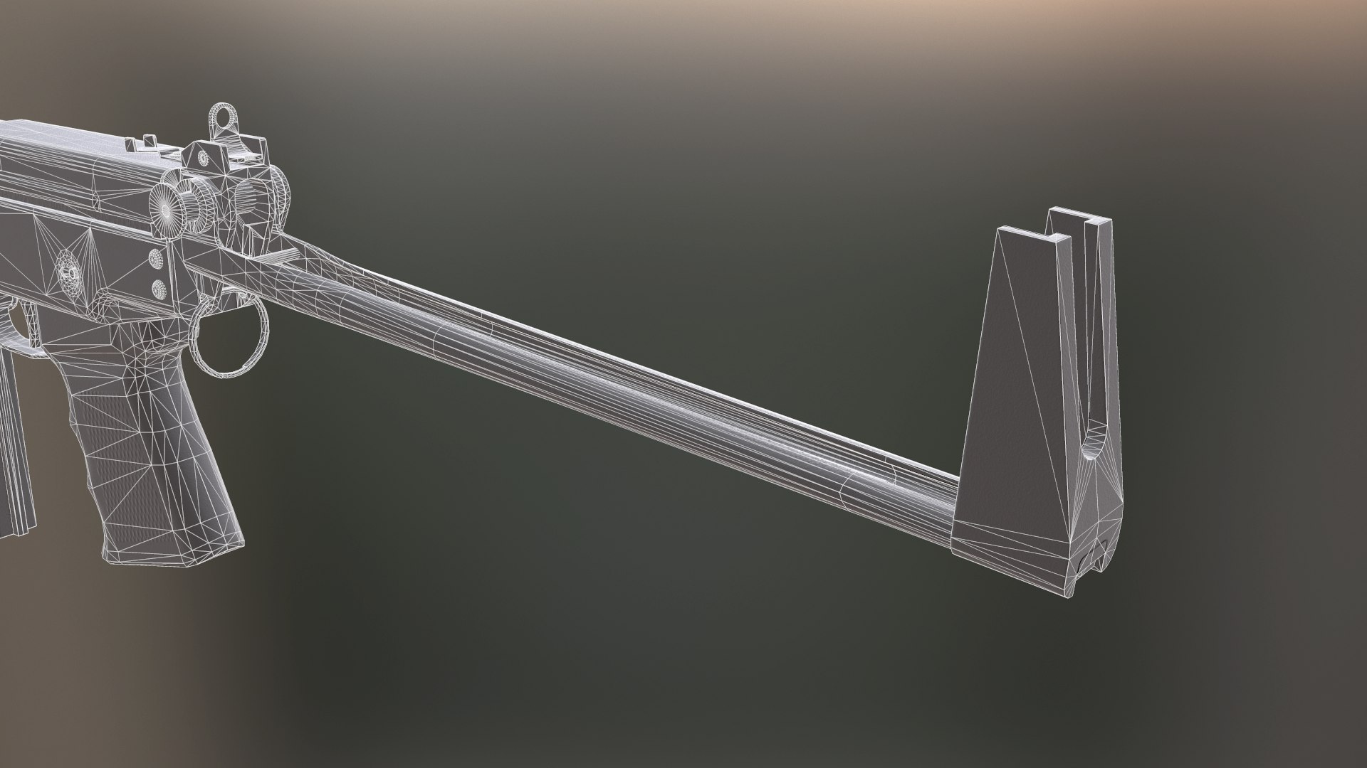 3D Pp-91 Kedr Submachine - TurboSquid 1272160