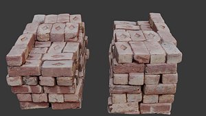Stacked Bricks 3D Scan 3D model