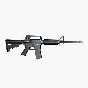 marines assault rifle colt m4a2 3d model