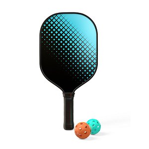 Pickleball set Paddle  Balls 3D model