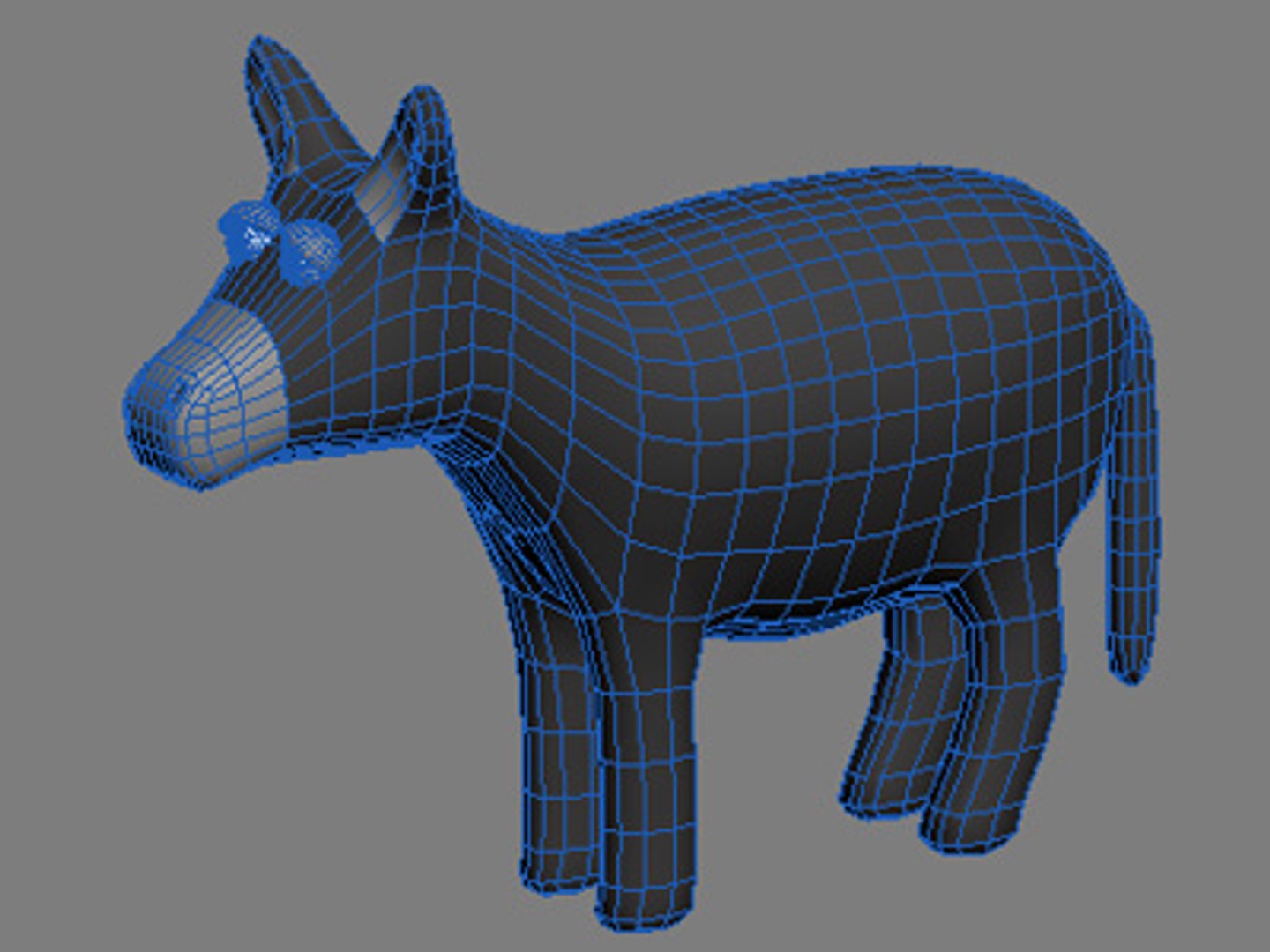 3d Donkey Animals Model