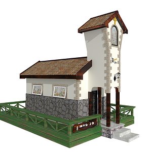 building church chapel 3D model