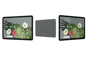 Google Pixel Tablet Gray Low Poly