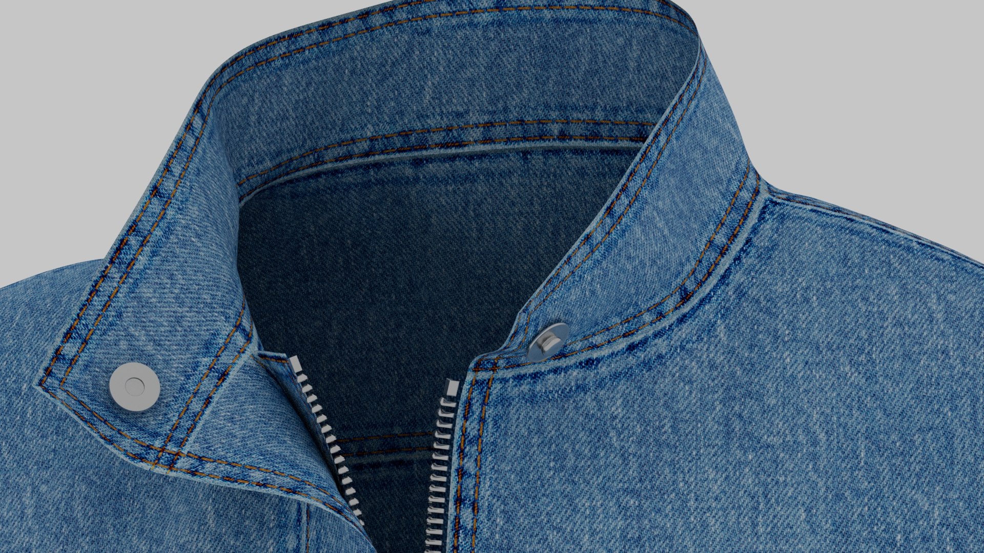 3D Blue Woman Denim Jacket With 16 K Textures - TurboSquid 2199037