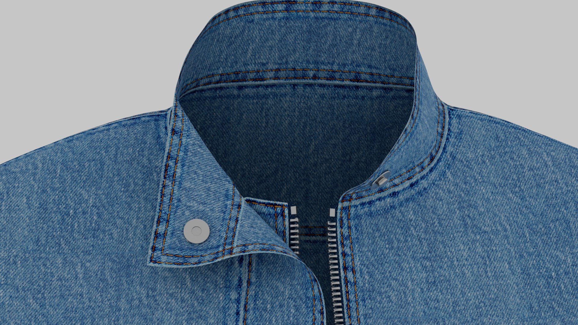 3D Blue Woman Denim Jacket With 16 K Textures - TurboSquid 2199037