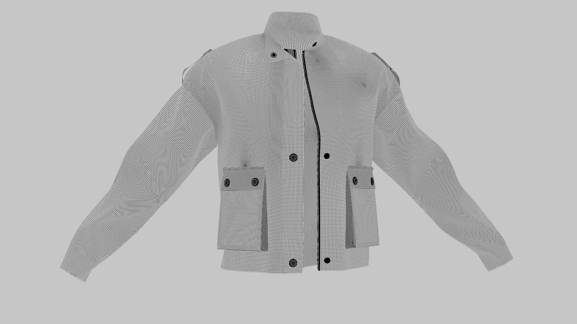 3D Blue Woman Denim Jacket With 16 K Textures - TurboSquid 2199037
