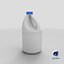 Bleach Bottle Blank and Generic Label 3D model
