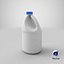 Bleach Bottle Blank and Generic Label 3D model