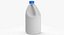 Bleach Bottle Blank and Generic Label 3D model