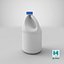 Bleach Bottle Blank and Generic Label 3D model