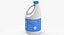 Bleach Bottle Blank and Generic Label 3D model