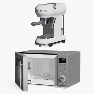 3D Smeg Kitchen Appliances Collection