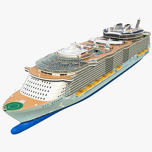 3D model Oasis Class Cruise Ship Allure of The Seas