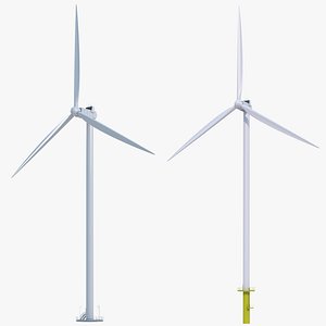 Wind Turbines Collection 3D