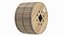 3D Wooden Cable Reel model