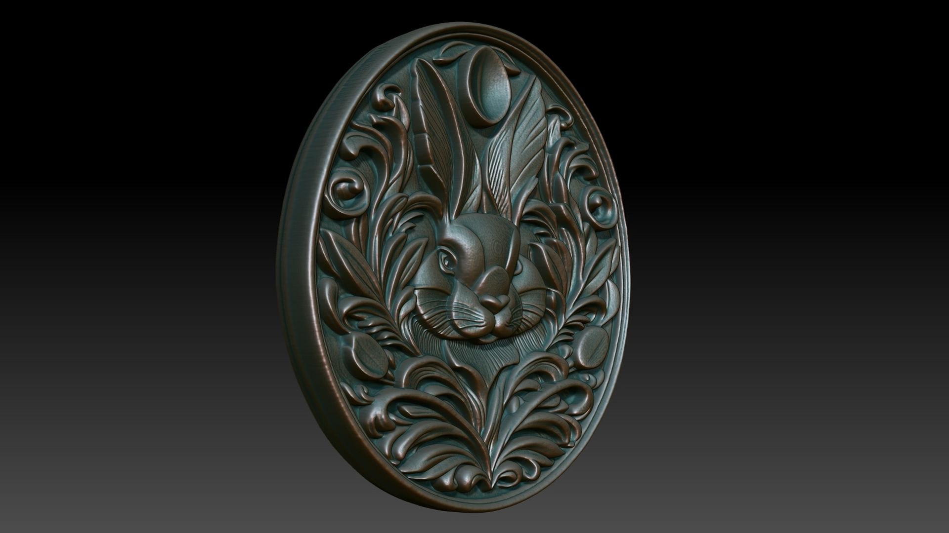 Easter Bunny Basrelief 03 240713 3D Model - TurboSquid 2374784