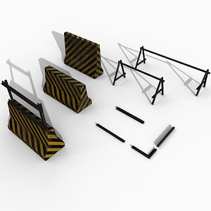 Metal and Concrete Barrier